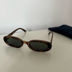 Le Specs Outta Love in Tort and Green